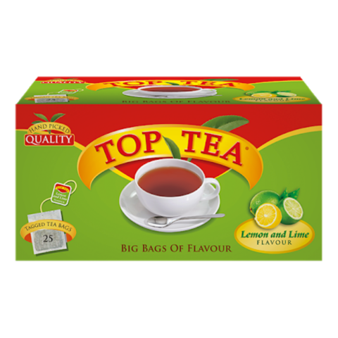 Top tea lemon and lime