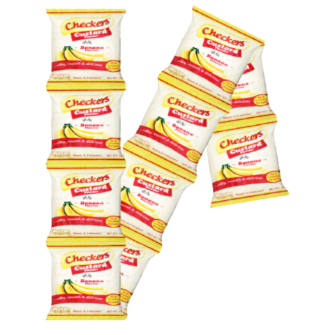 Checkers custard 45gx10 banana