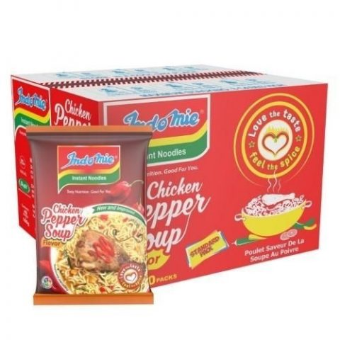INDOMIE CHICKEN PEPPERSOUP 70GRAMS(CARTON)